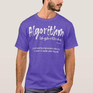 Camiseta Programação do algoritmo do codificador