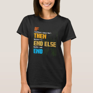 Camiseta Programação Se Então Sintaxe Programador Desenvolv