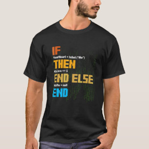 Camiseta Programação Se Então Sintaxe Programador Software
