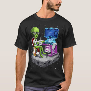 Camiseta Programador Alien Espacial