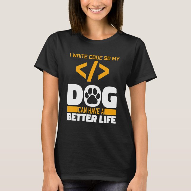 Camiseta Programador Cachorro Engenheiro de Software - Prog (Frente)