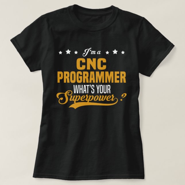 Camiseta Programador CNC (Frente do Design)