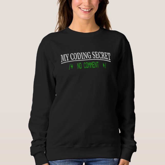 Camiseta Programador Codificador Codificação Humor Segredo  (Frente)