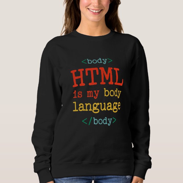 Camiseta Programador Codificador Computador HTML É Minha Li (Frente)