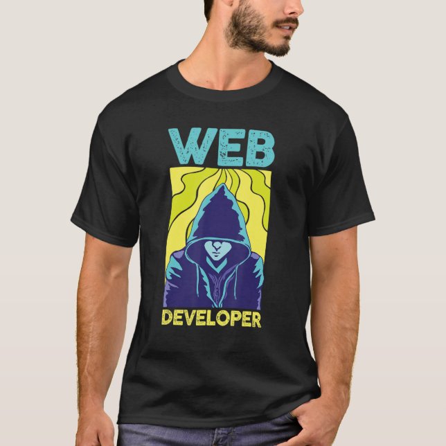 Camiseta Programador Codificando Linguagem de Programação D (Frente)