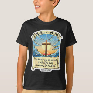 Camiseta Programador Cristão Codificar É Meu Ministério P