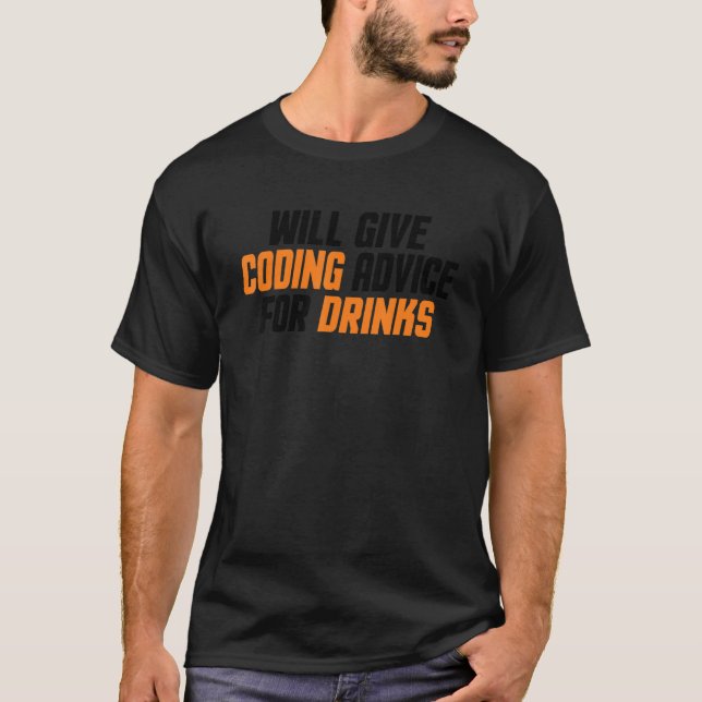 Camiseta Programador Dá Conselhos De Codificação Para O Dr. (Frente)