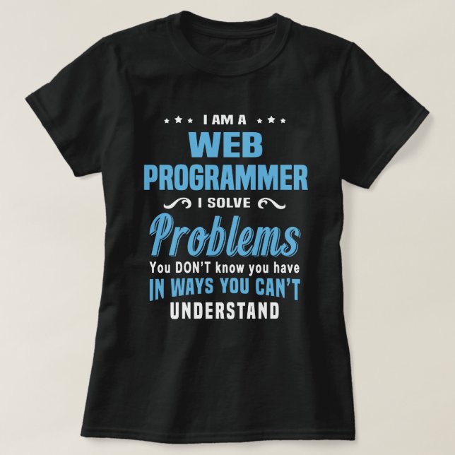 Camiseta Programador da Web (Frente do Design)