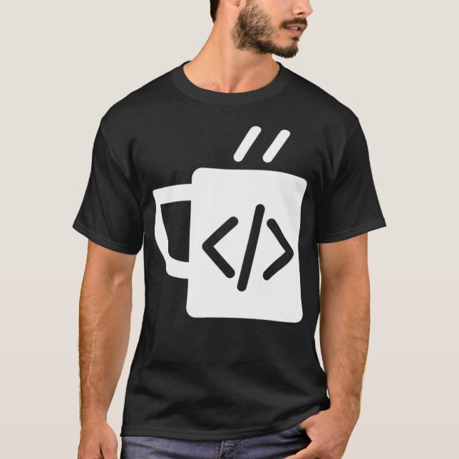 Camiseta Programador de café do JavaScript engraçado (Frente)