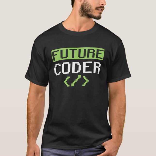 Camiseta Programador de Codificação de Códigos Futuros de C (Frente)