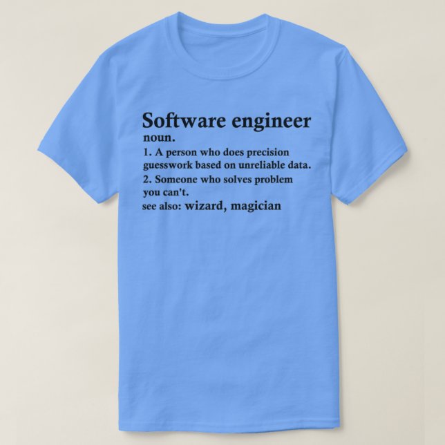 Camiseta Programador de computador de definição de Engenhei (Frente do Design)