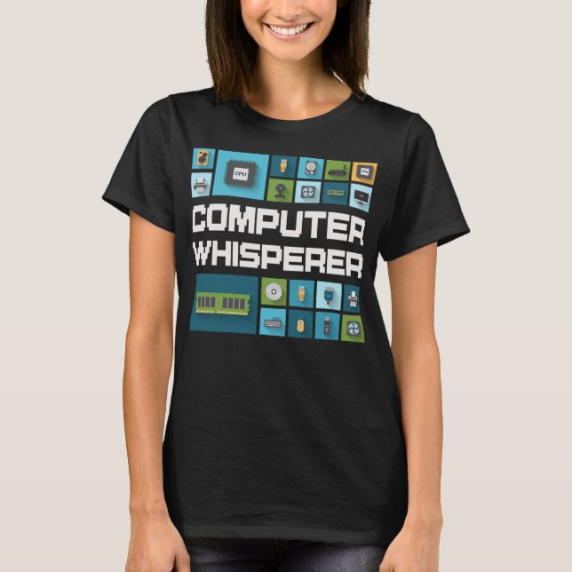 Camiseta Programador de computador Geeks Engraçado Dizendo  (Frente)