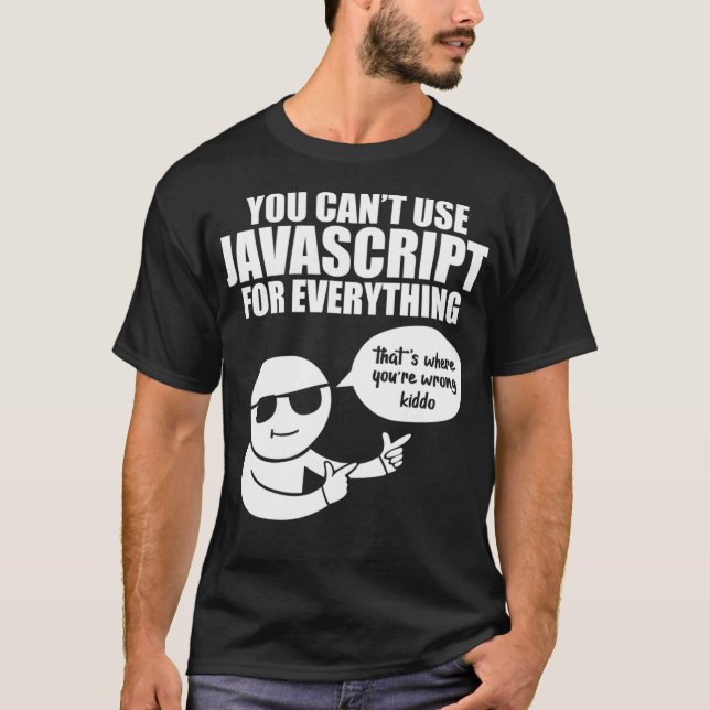 Camiseta Programador De Computador Não Pode Utilizar Javasc (Frente)