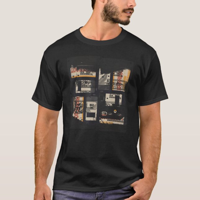 Camiseta Programador de Geek de Falha de Código Binário Ret (Frente)