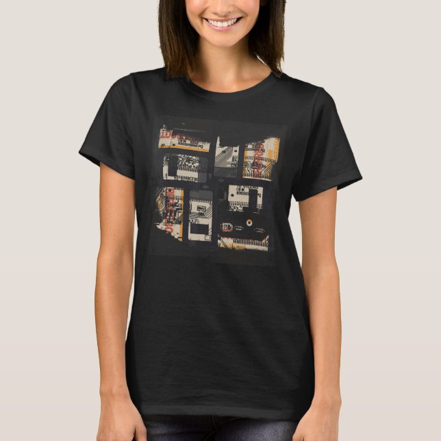 Camiseta Programador de Geek de Falha de Código Binário Ret (Frente)