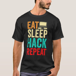 Camiseta Programador de Hacking de Computador Hacker Comer