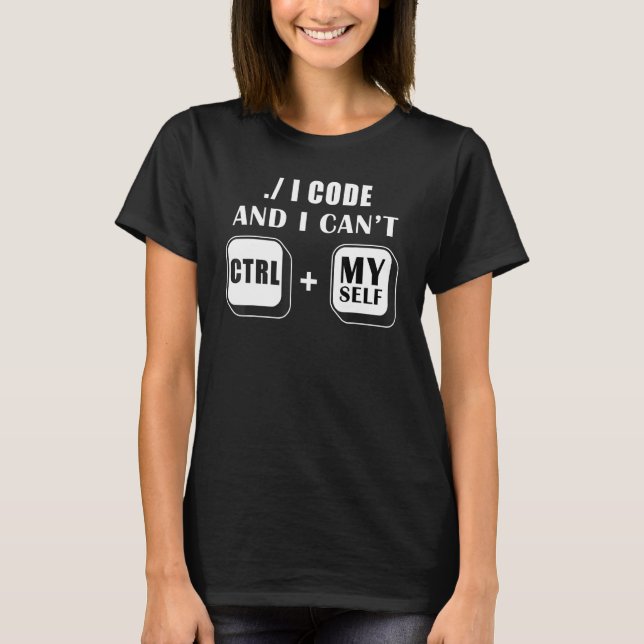 Camiseta Programador de Nerd de programação de computador (Frente)