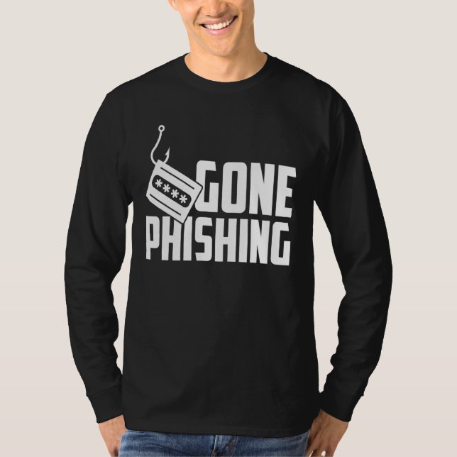 Camiseta Programador de Phishing de Hacker de Ciberseguranç (Frente)