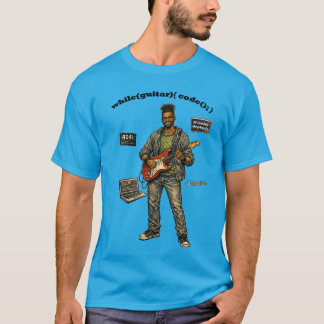 Camiseta Programador de Software Afro-Americano Tocador de