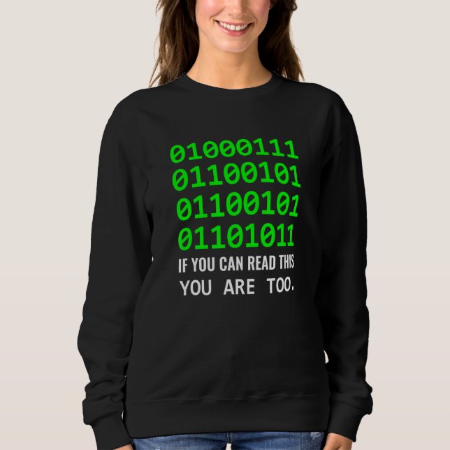 Camiseta Programador de Software Binário de Código de Compu (Frente)