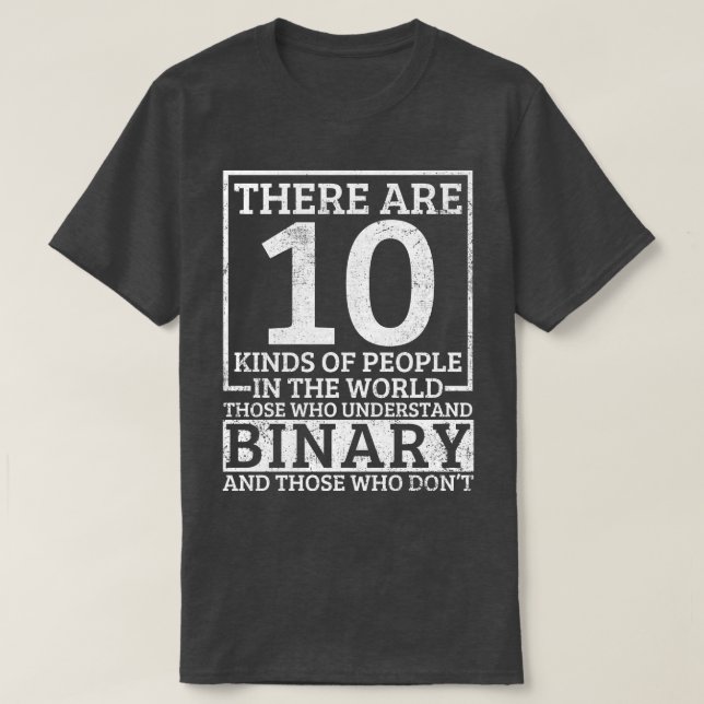 Camiseta Programador de Software Binário do Programador de  (Frente do Design)