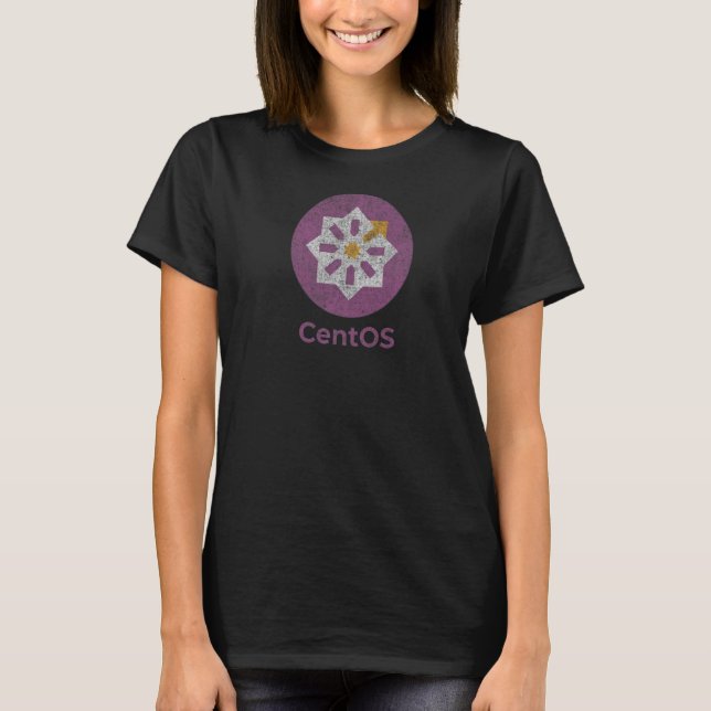 Camiseta Programador de software CentOS Linux e Pl de desen (Frente)