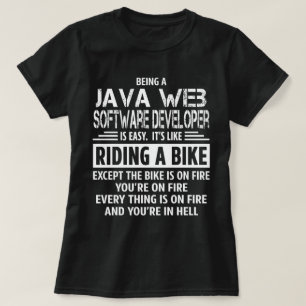 Camiseta Programador de software da Web de Java