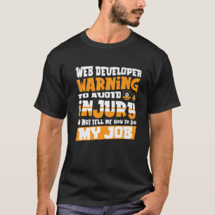 Camiseta Programador de TI para Desenvolvimento de Web Site
