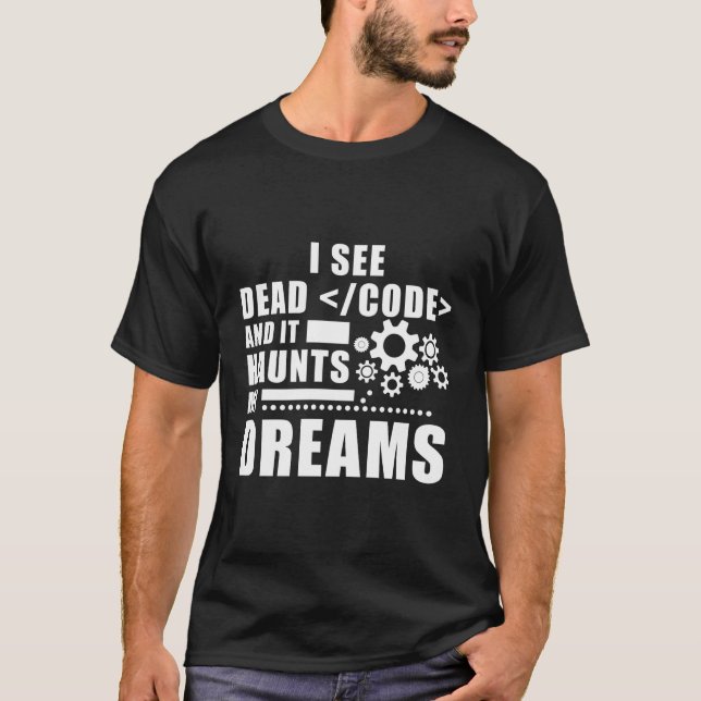 Camiseta Programador dizendo programação de computação (Frente)