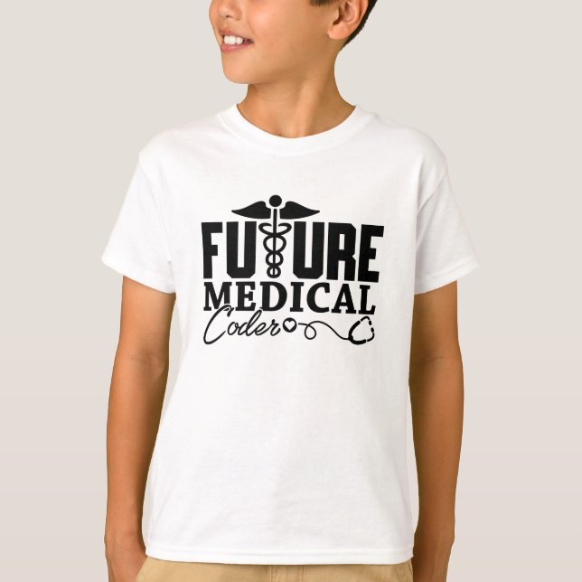 Camiseta Programador do Assistente de Codificação Médica Fu (Frente)
