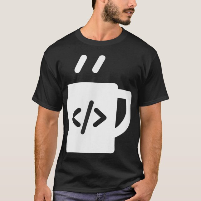 Camiseta Programador do desenvolvedor de café do JavaScript (Frente)