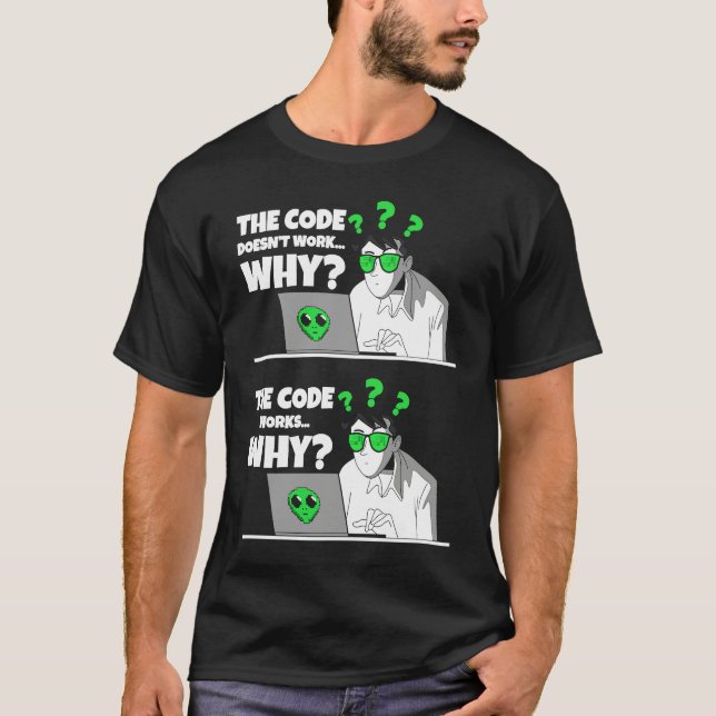 Camiseta Programador Engenheiro de Software Ideia Fã de TI (Frente)