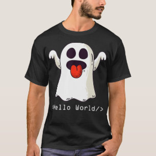 Camiseta Programador Engraçado Codificação do Fantasma do H