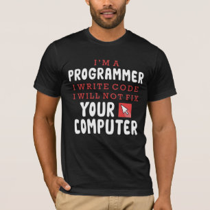 Camiseta Programador engraçado Reparar o Humor do Coder