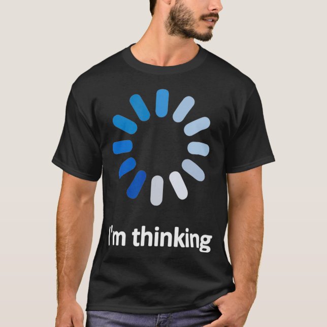 Camiseta Programador - Estou pensando (Frente)