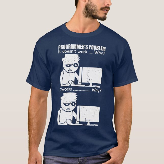 Camiseta Programador meme informático cientista (Frente)