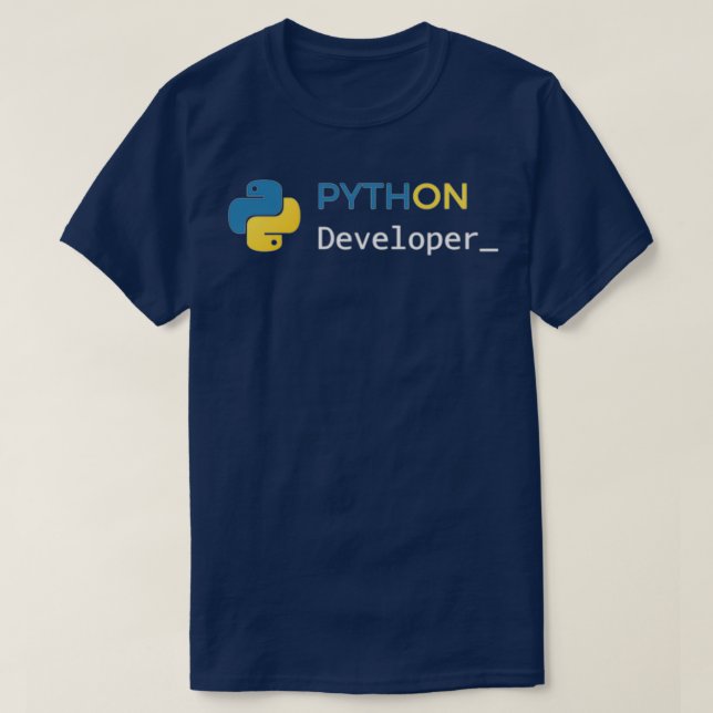Camiseta Programador Python (Frente do Design)