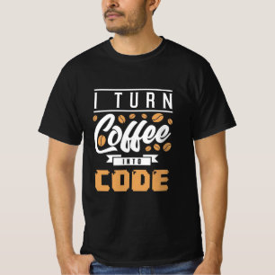 Camiseta Programador Transforma Café Em Código