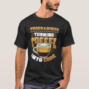 Camiseta Programador Transformando Café Em Código Programad