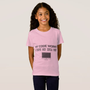 Camiseta Programando códigos de código de humor não funcion