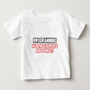 Camiseta Programando...crianças Legal