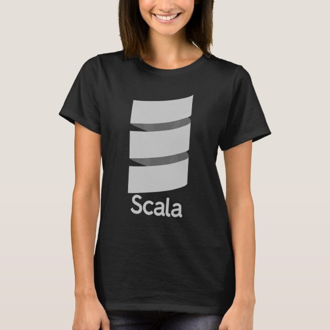 Camiseta Programando desenvolvedores de software Scala Code (Frente)