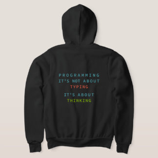 Camiseta Programar é Pensar, Não Digitar – Desenvolvedor