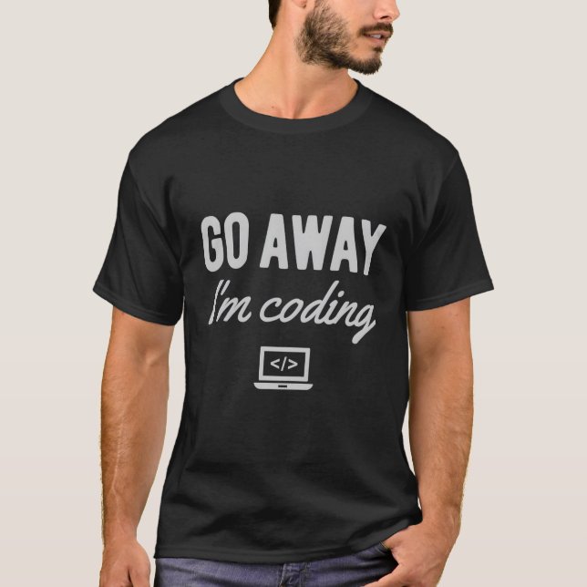 Camiseta Programmer Coder Software Engenheiro Go I M Cod (Frente)