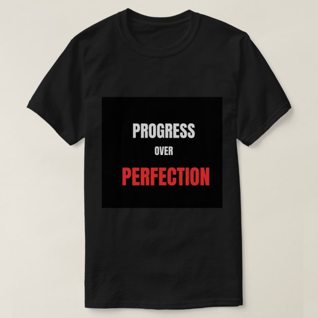 Camiseta Progresso Acima da Perfeição Academia de Levantame (Frente do Design)