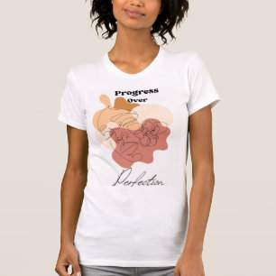 Camiseta Progresso das Mulheres Chic Modernas em Perfeição