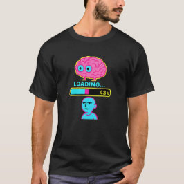 Camiseta Progresso de Carregamento do Cérebro Divertido