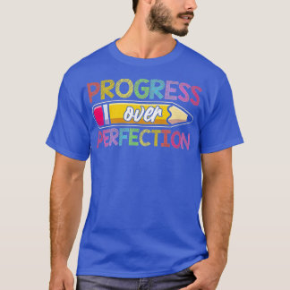Camiseta Progresso Em Relação Ao Professor Motivacional (14