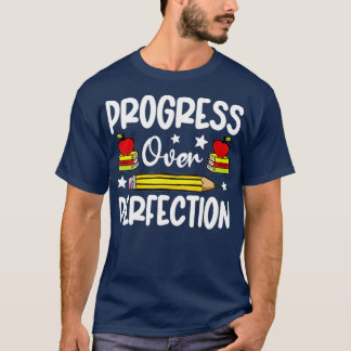 Camiseta Progresso Em Relação Ao Professor Motivacional (16