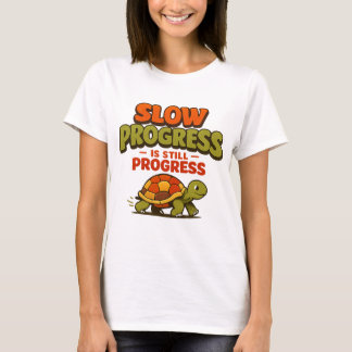 Camiseta Progresso Lento Ainda É Progresso Motivação Tartar